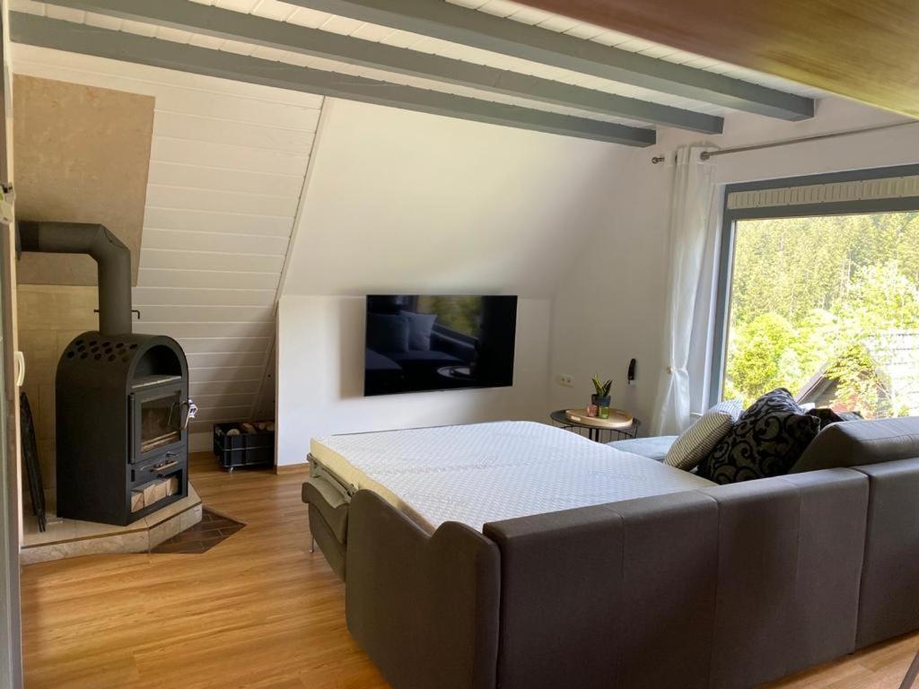 Haus Adler - Komplettes Ferienhaus Am Badesee Erzgrube ภายนอก รูปภาพ