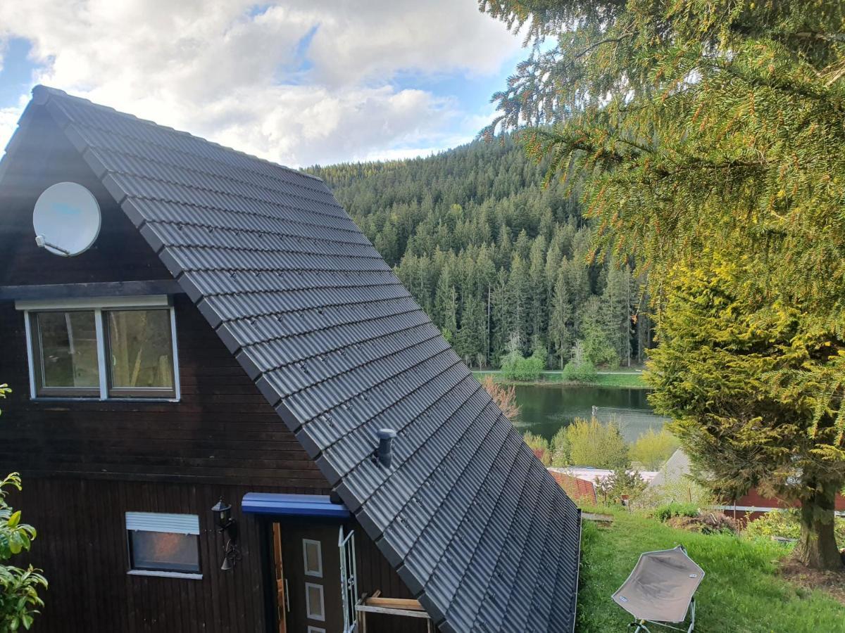 Haus Adler - Komplettes Ferienhaus Am Badesee Erzgrube ภายนอก รูปภาพ