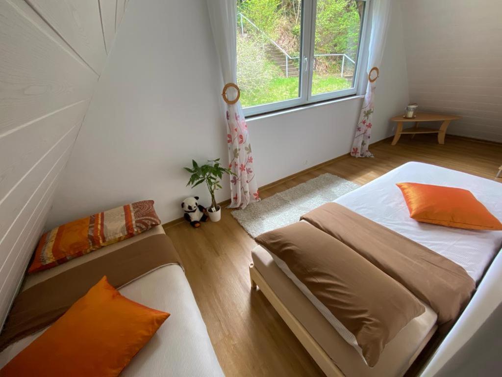 Haus Adler - Komplettes Ferienhaus Am Badesee Erzgrube ภายนอก รูปภาพ